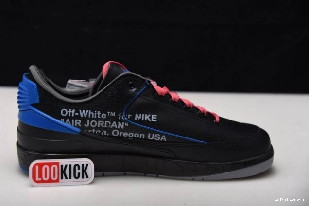 Retro Black Low Jordan 2 Blue Off-White SP DJ4375-004 0717